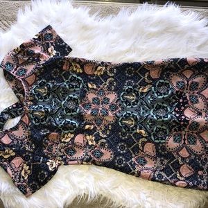 Womens Patterned Mini Dress